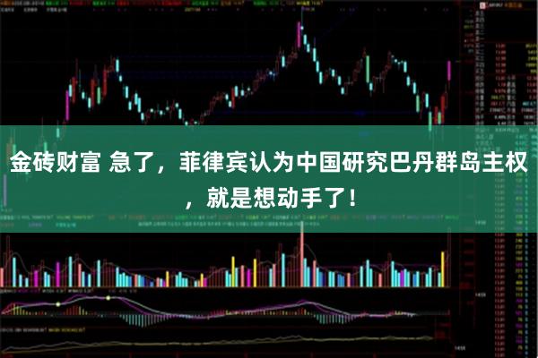 金砖财富 急了，菲律宾认为中国研究巴丹群岛主权，就是想动手了！